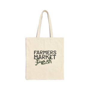 Farmers Market Fresh Baby Byrd Living and Goods Cotton Canvas Tote Bag
