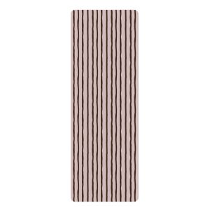 Pink and Brown Stripe Yoga Mat