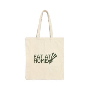 Eat At Home Cotton Canvas Tote Bag