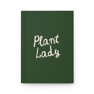 Plant Lady Green Hardcover Lined Journal