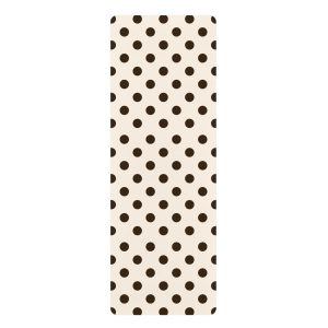 Cream and Brown Polka Dot Yoga Mat