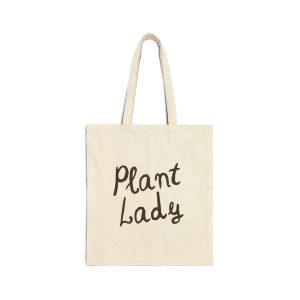 Plant Lady Cotton Canvas Tote Bag